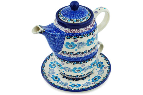 Miniature Tea Set - Color Palette Polish Pottery