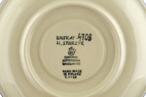 Polish Pottery 10 oz Cup with Saucer Autumn Bunch UNIKAT