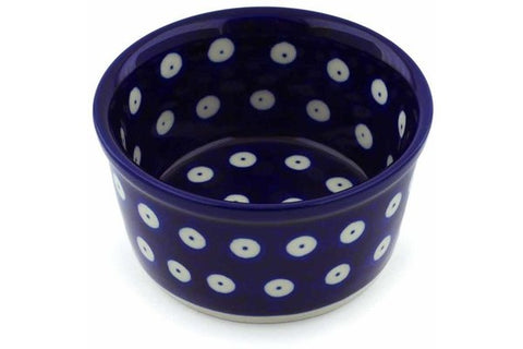 Polish Pottery Small Ramekin Bowl Blue Eyes