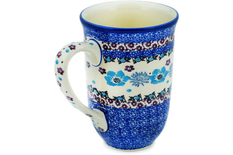 Polish Pottery 19 oz Mug Blooming Blues