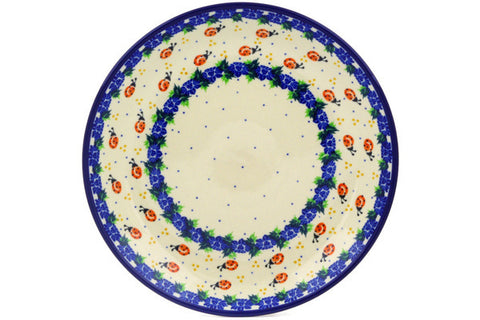 Polish Pottery 10½-inch Dinner Plate Lady Bug Pomenade