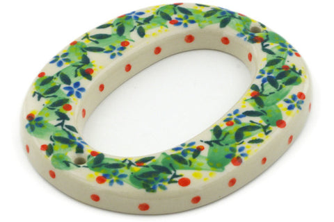 Polish Pottery 4-inch House Number ZERO (0) Yellow Garden UNIKAT