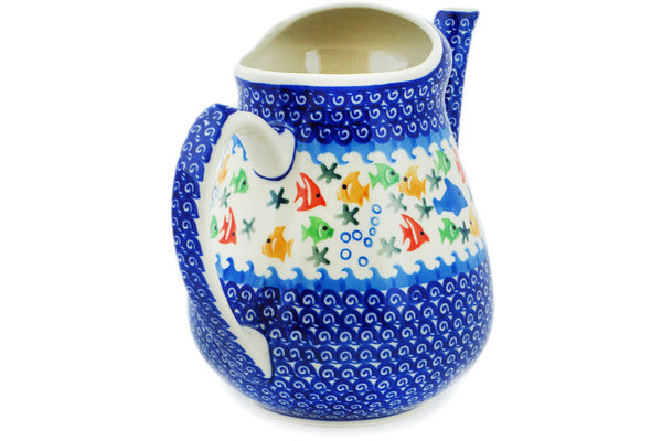 Polish Pottery Watering Can Under The Sea