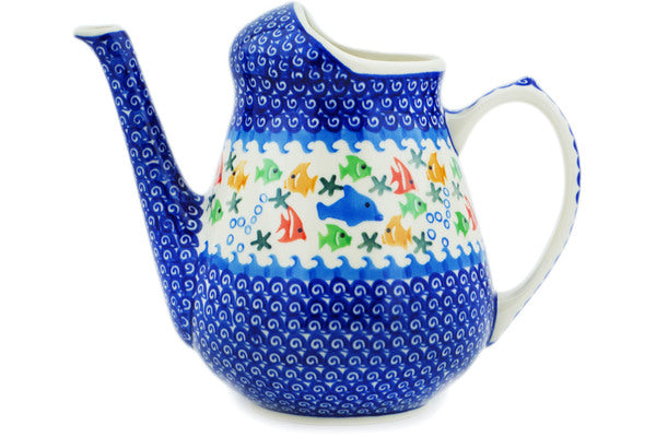 Polish Pottery Watering Can Under The Sea