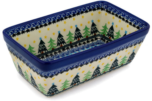 Polish Pottery Loaf Pan 8 Christmas Evergreen – CeramikaArtystyczna