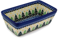 6 Mini loaf pan - Blooming Rowan — Polish Pottery House