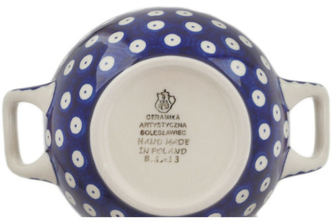 Polish Pottery 10 oz Bouillon Cup Blue Eyes