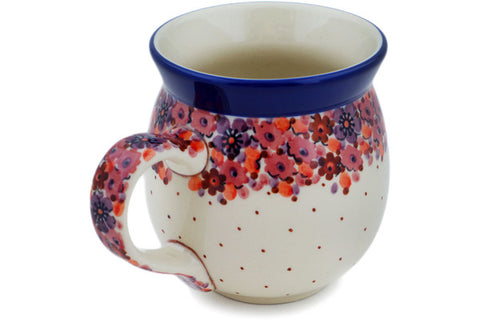 Polish Pottery 16 oz Bubble Mug Autumn Space UNIKAT