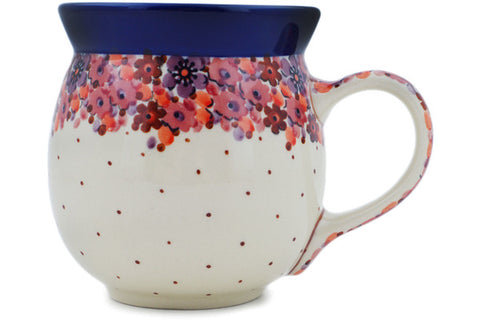 Polish Pottery 16 oz Bubble Mug Autumn Space UNIKAT
