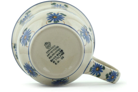 Polish Pottery Bistro Mug Aster Trellis