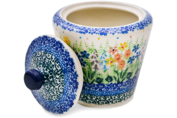 Polish Pottery 9 oz Sugar Bowl Colors Of The Wind UNIKAT