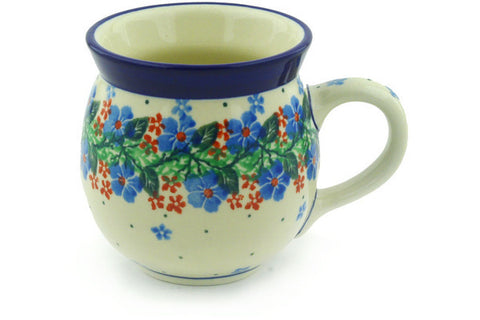 Polish Pottery 12oz Bubble Mug Summer Wreath