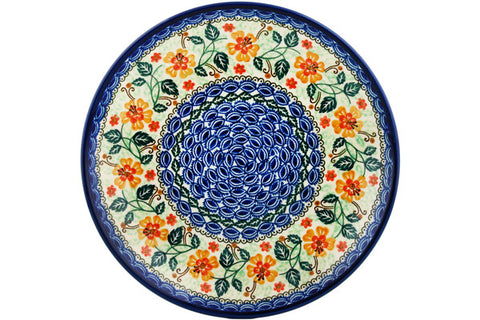 Polish Pottery 10½-inch Dinner Plate Marigold UNIKAT