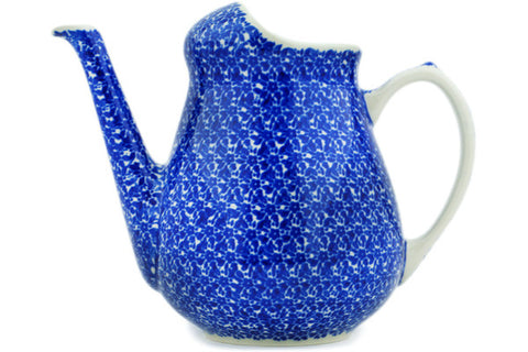 Polish Pottery Watering Can Blue Bounty
